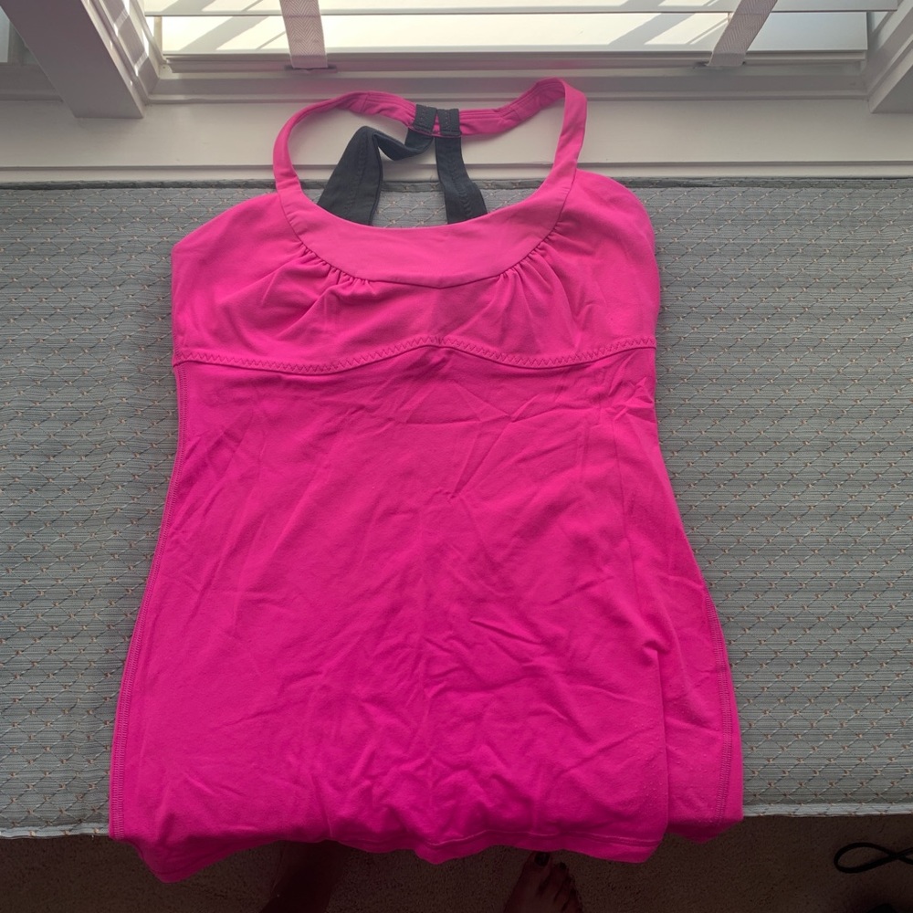 Lululemon Scoop Me Up Tank Pow Pink Size 6